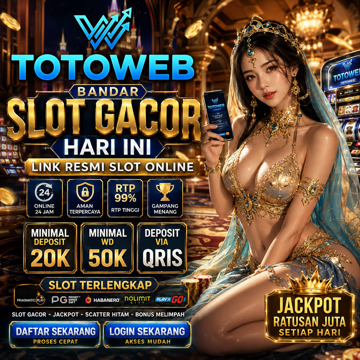 TOTOWEB | Bandar Slot Gacor Hari Ini Link Resmi Slot Online Terpercaya Gampang Menang